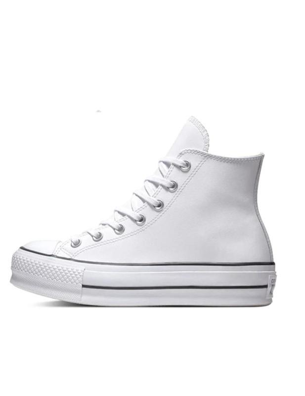 botella Irónico carpintero Converse Chuck Taylor All Star Botín Plataforma Blanco