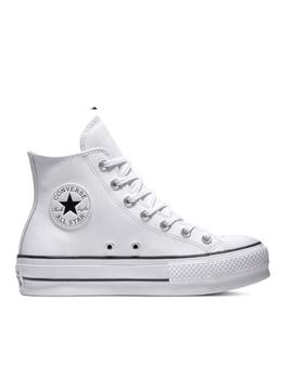 Converse Chuck Taylor All Star  Botín Plataforma Blanco Piel