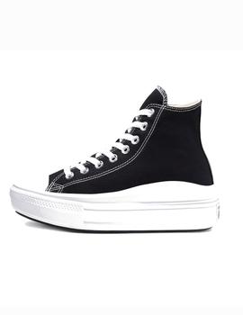 Zapatilla Converse Chuck Taylor All Star Move Hi Lona Negra