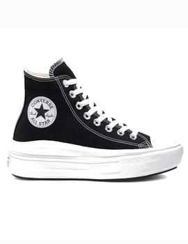 Zapatilla Converse Chuck Taylor All Star Move Hi Lona Negra