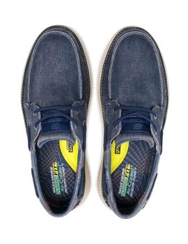 Skechers Status 2.0-Lorano Nautico Marino para Hombre