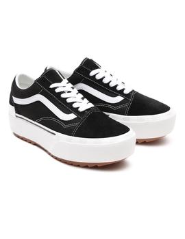 UA Old Skool Stacked (Suede/Canvas) black/blanc