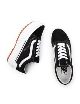 UA Old Skool Stacked (Suede/Canvas) black/blanc