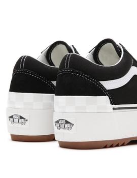 UA Old Skool Stacked (Suede/Canvas) black/blanc