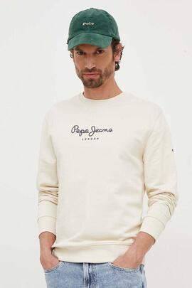 Sudadera Pepe Jeans Edward Crew en Beige para Hombres