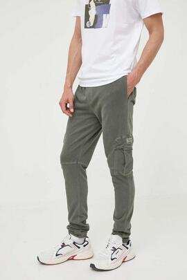 Pantalon de Algodón Pepe Jeans Mcgray Olive en Verde Hombre