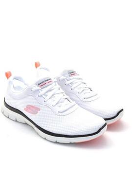 Zapatilla Skechers Flex Appeal 4.0-Brillant en Blanco Mujer