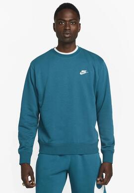 Sudadera Nike M Nsw Club Crw Ft en Verde para Hombre