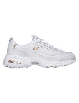 Zapatilla Skechers D´lites-Fresh Start en Blanco para Mujer