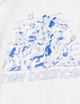 Camiseta New Balance Ath Art Tee Blanca para Hombre