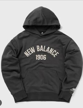 Sudadera New Balance Ess Var Flc Negra Hombre