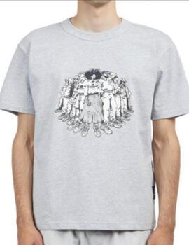 Camiseta New Balance Engy Saint-Ange Squad en Gris Hombre