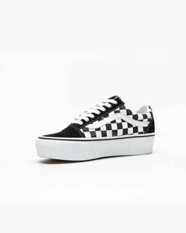 Zapatilla Vans Old Skool Plataforma Negro y Blanco