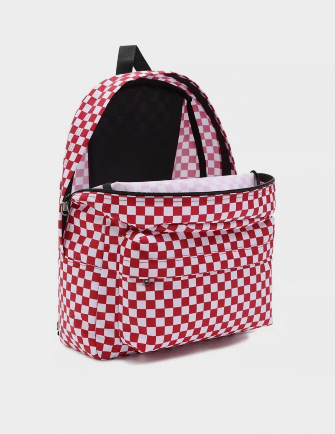 Mochila Vans Old Skool Chek Backpack Chili pepper