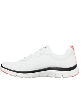 Zapatilla Skechers Flex Appeal 4.0-Brillant en Blanco Mujer