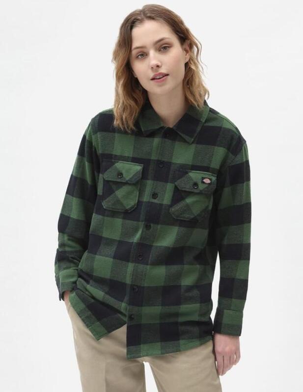 Camisa Dickies New Sacramento Shirt Pine en Verde