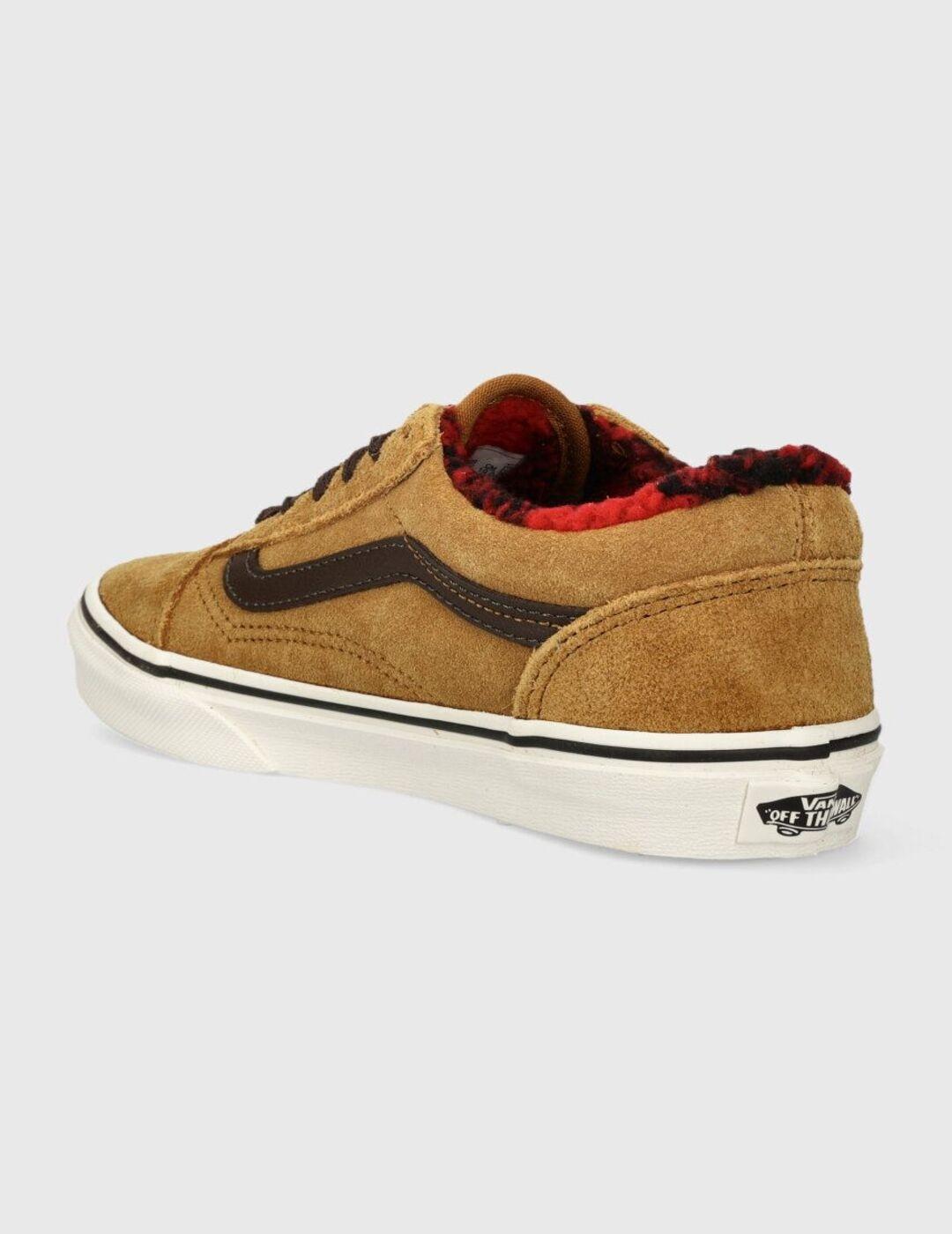 Zapatilla Vans Old Skool V en Camel para Nino