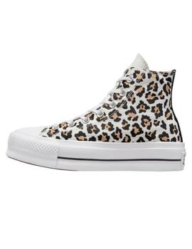 Botín Converse Ctas Lift Hi Print con Plataforma para Mujer
