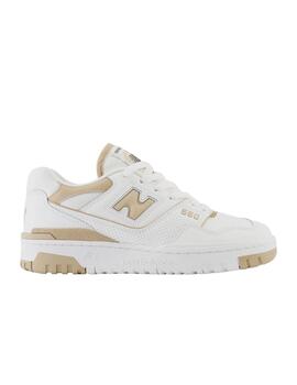 Zapatilla New Balance BB550BT en Blanco y Camel Unisex