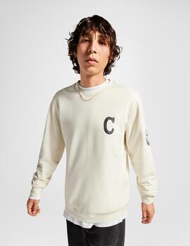 Sudadera Converse Chuck Retro Graphic Crew en Beige Unisex