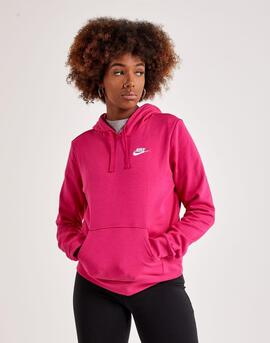 Sudadera Nike W Nsw Club Flc Std Po Hdy en Fucsia