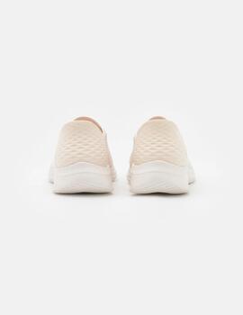 Zapatillas Skechers Ultra Flex 3.0-Brillant Path Crema Mujer