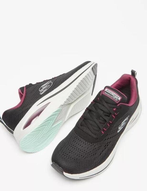 Skechers Meta-Aired Out  Zapatilla Running Negro para Mujer