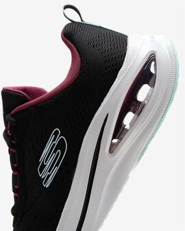 Skechers Meta-Aired Out  Zapatilla Running Negro para Mujer