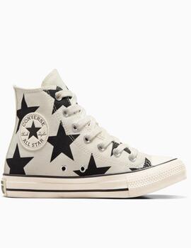 Converse  Zapatillas Ctas Hi Egret con Estrellas para Mujer