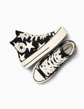 Zapatilla Converse Plataforma Estrellas Mujer