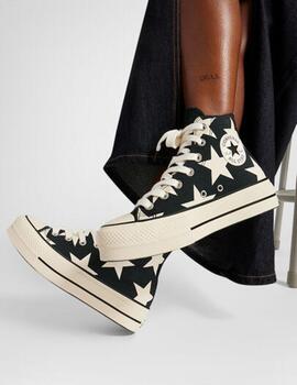 Zapatilla Converse Plataforma Estrellas Mujer