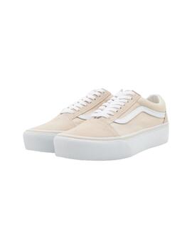 Zapatillas Vans Ols Skool Plataforma en Beige para Mujer