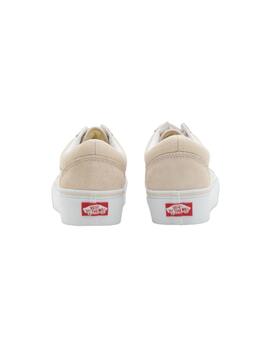 Zapatillas Vans Ols Skool Plataforma en Beige para Mujer