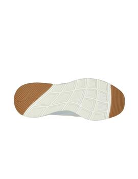 Zapatilla Skechers Court-Retro Aveneu en Beige y Azul Mujer