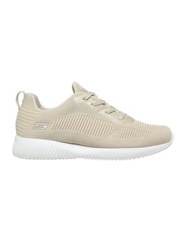 Zapatilla Skechers Bobs Squad-Tough Talk en Beige para Mujer