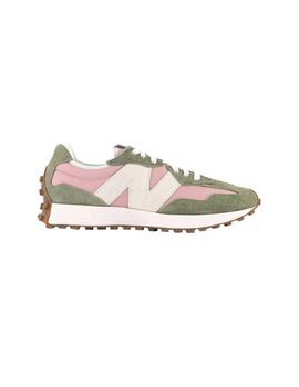 Zapatilla New Balance 327Ft en Rosa y Verde para Mujer