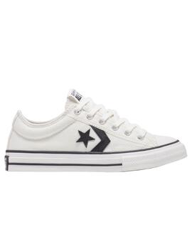 Zapatilla Converse Star Player 76 Ox Vintage Blanca Niño