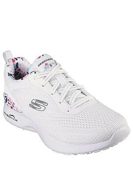 Zapatilla Skechers Dynamight-Laid Out en Blanco para Mujer