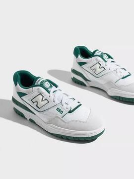 New Balance 550STA en Blanco y Verde Unisex