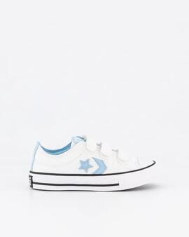 Zapatillas Converse Star Player76 3V Ox en Blanco para Niños