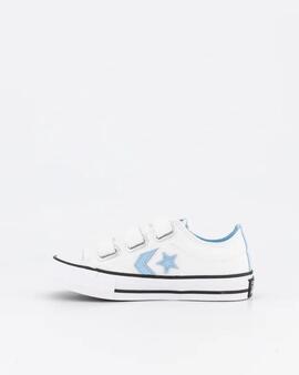 Zapatillas Converse Star Player76 3V Ox en Blanco para Niños