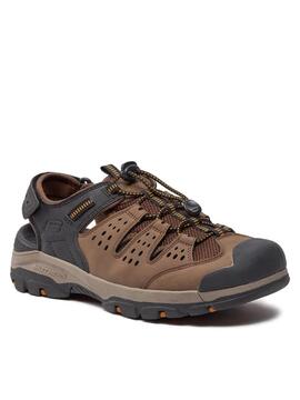 Sandalia Skechers Tresmen-Menard en Color Marrón para Hombre