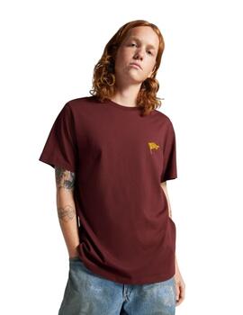 Camiseta Converse Retro Chuck Flag Tee en Granate Hombre