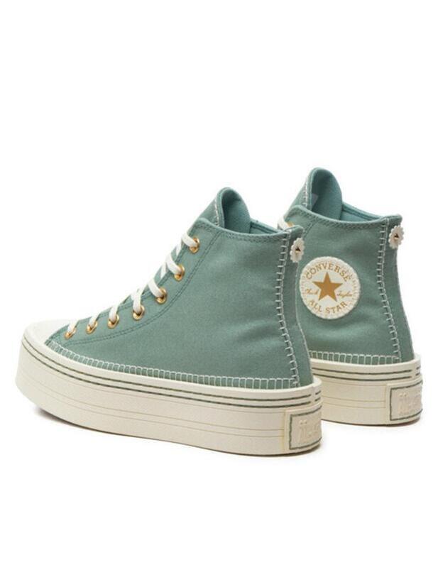 Botin Converse Ctas Modern Lift Hi en Lona verde Agua