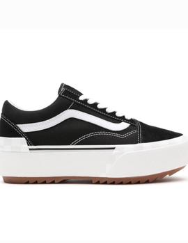 UA Old Skool Stacked (Suede/Canvas) black/blanc