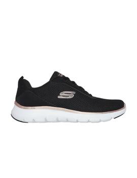 Zapatillas Skechers Flex Apeal 5.0 en Negro para Mujer
