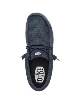 Zapatilla Hey Dude Wally Stretch Sox en Marino para Hombre