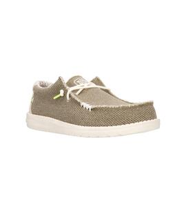 Zapatilla Hey Dude Wally Braided en Verde para Hombre