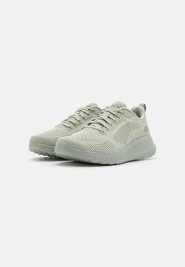 Zapatilla Skechers Bobs Squad Chaos-Face Off en Verde Mujer