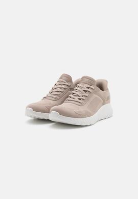 Zapatilla Skechers Bobs Squad Chaos-Current Muse Nude Mujer